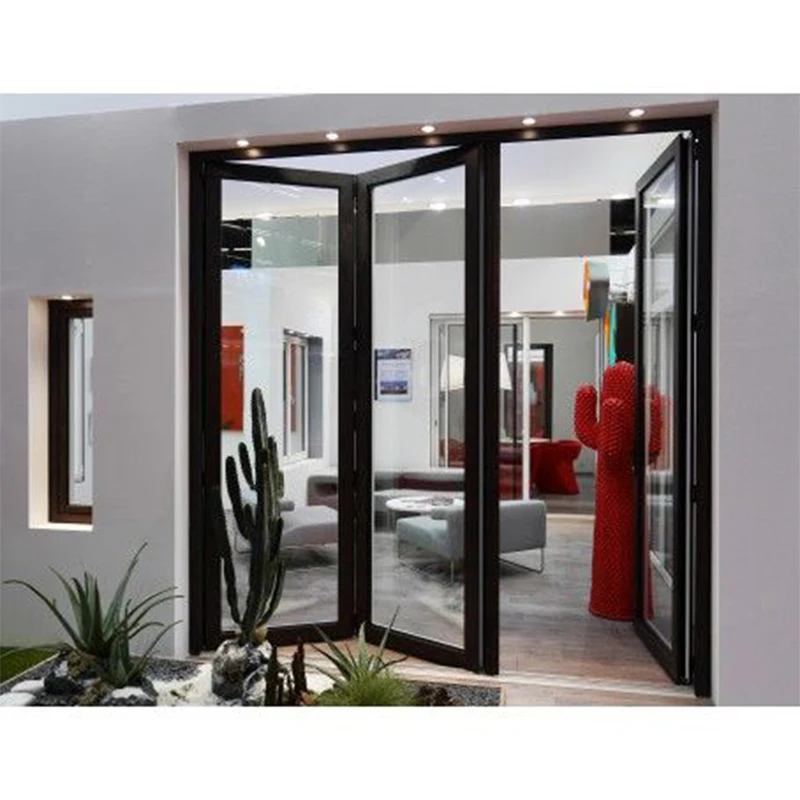 Blh-63 Fast Delivery Bi Fold Doors Exterior Interior Folding Doors Folding Door Hinge For Kitchen