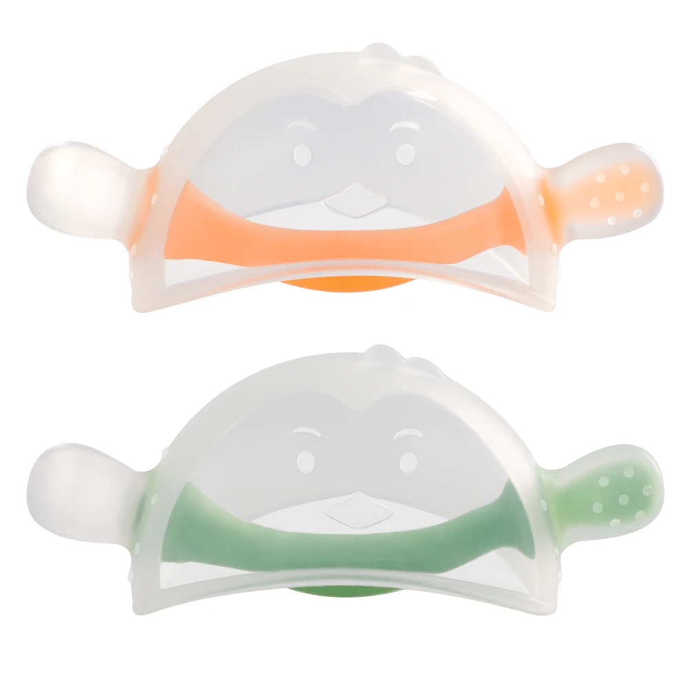 Penguin Baby Anti-bite Gloves New Design Toddle Teether Soft Safety Bebe Teething Toy For Dentition Stage
