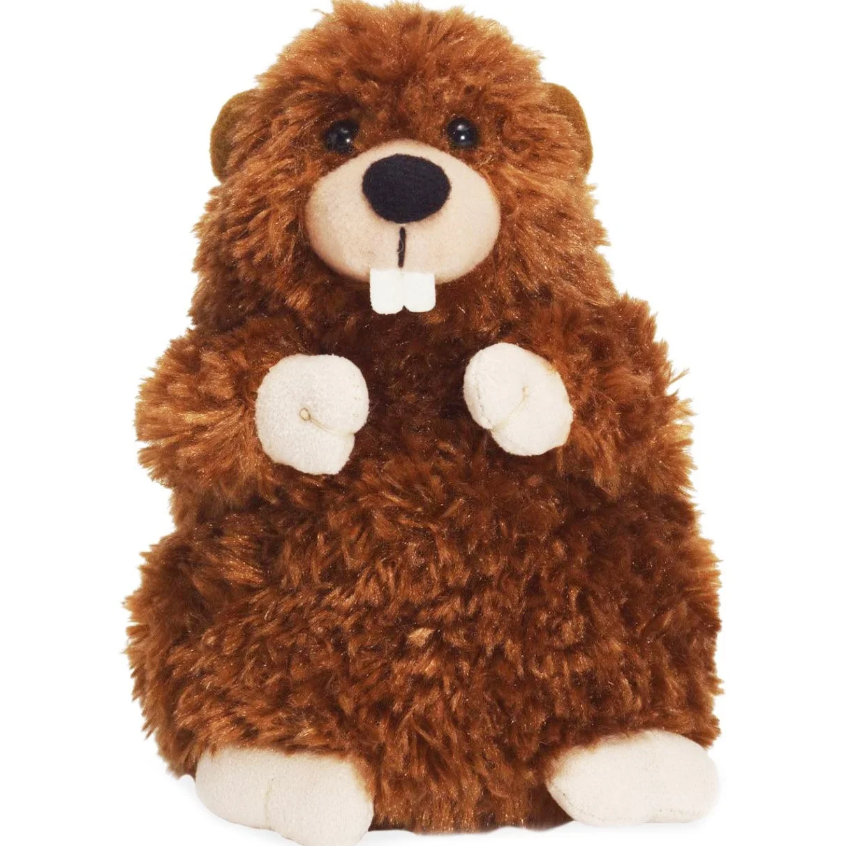 Plush Beaver in Lumberjack Shirt and Canada Maple Hat Beaver Stuffed Animal Toy Custom Soft Plush Toy Beaver