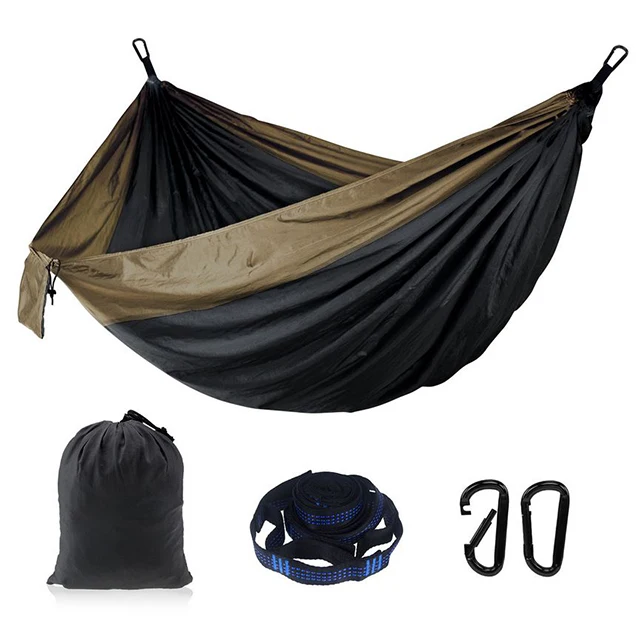 270*140cm Outdoor High Quality Beach Hammock Nylon Fabric Hammock for Garden Travel Camping
