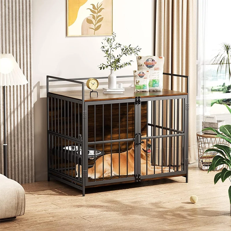 Custom Simple Furniture Style Dog Cage Decoration Indoor Dog Cage Suitable For Small And Medium-Sized Dogs