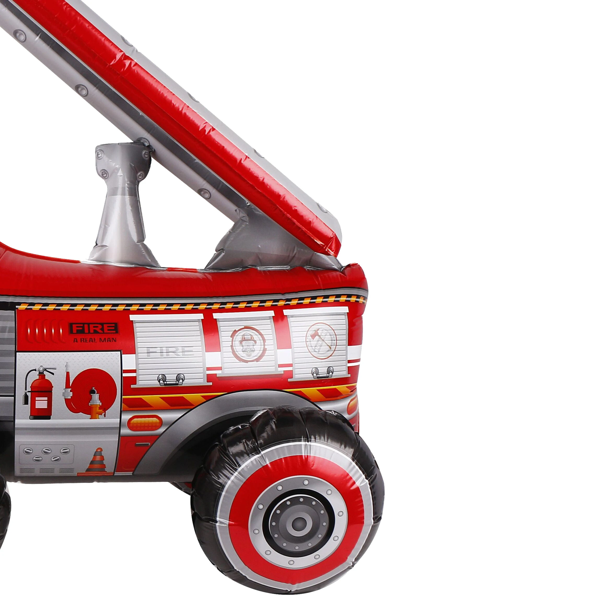 Kids Gift Toy Oem Helium Balloon Fire Trucks Shape Big Globos Para Fiesta Party Decorations Aluminum Foil Car Balloons Wholesale