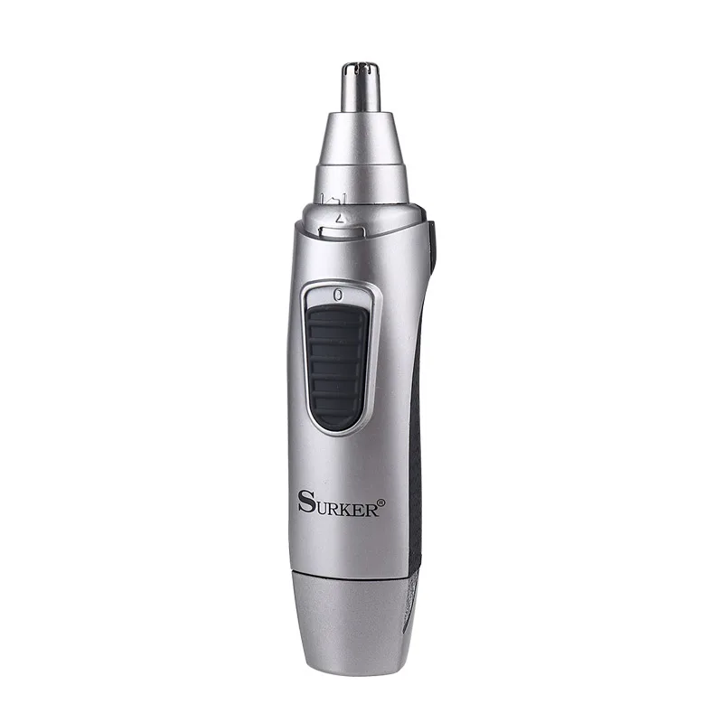 SURKER Professional Grey Dry Battery Rechargeable Nose Hair Trimmer