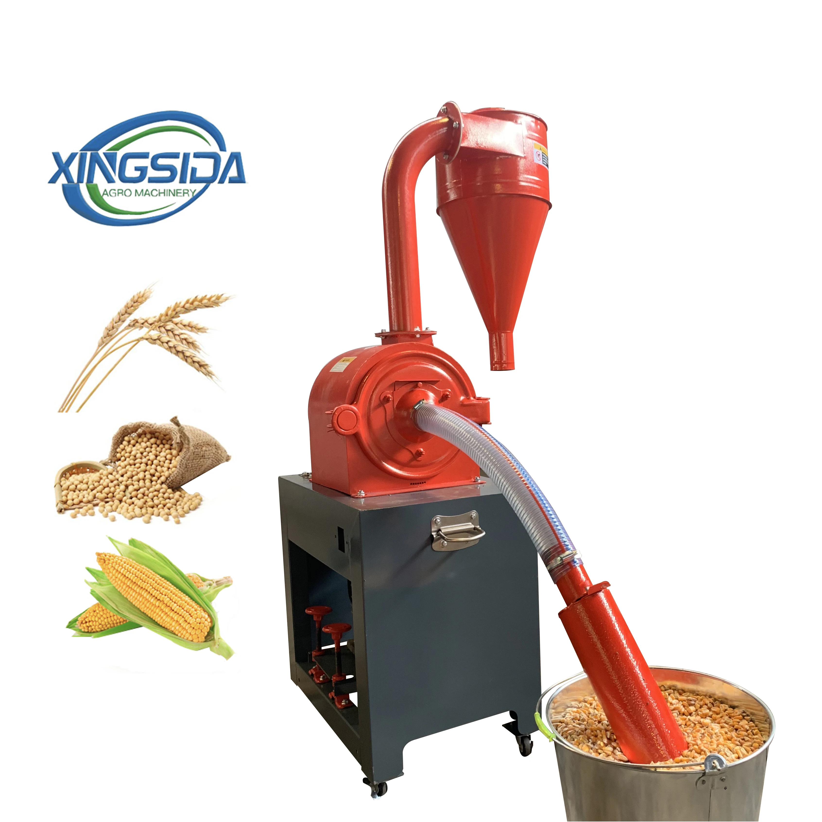Factory price 600KG commercial use high capacity pulverizer  for make the flour grain grinding machine