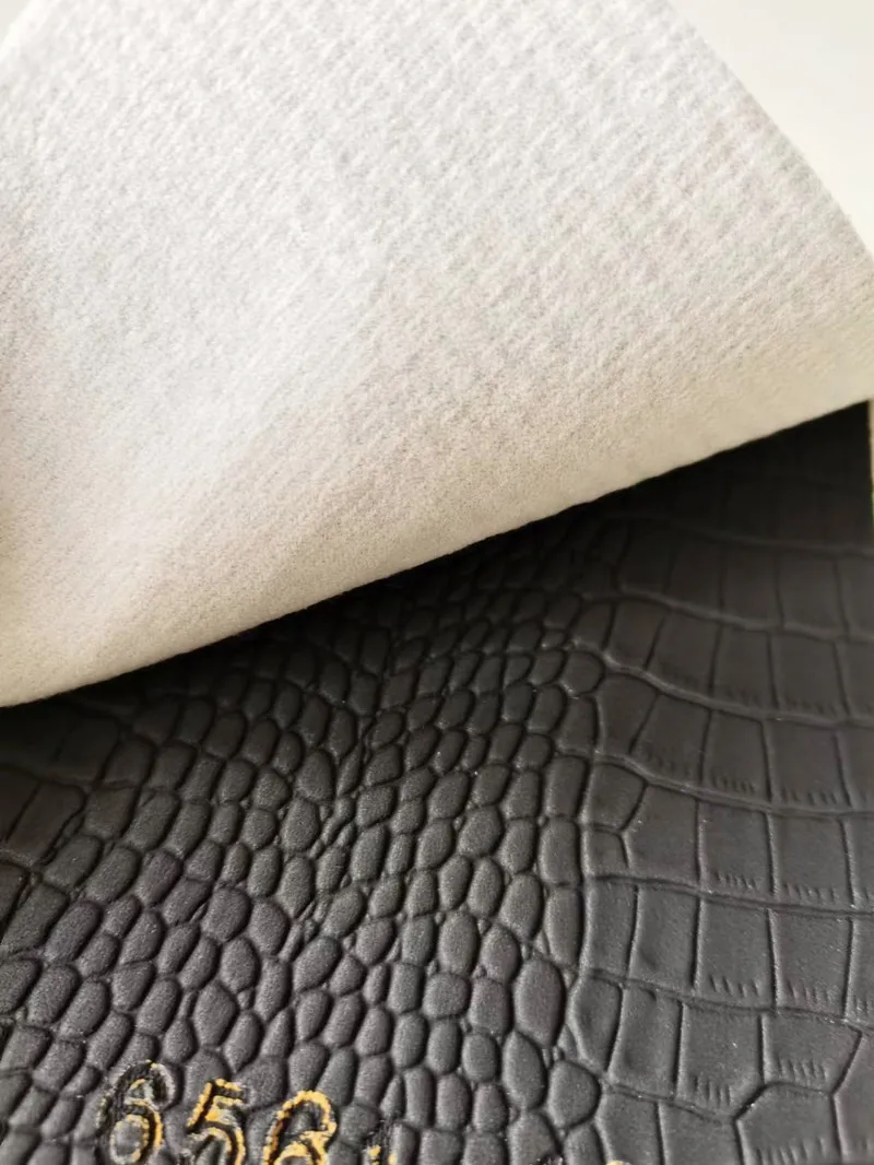 High quality synthetic leather crocodile pattern for gift box bags and shoes