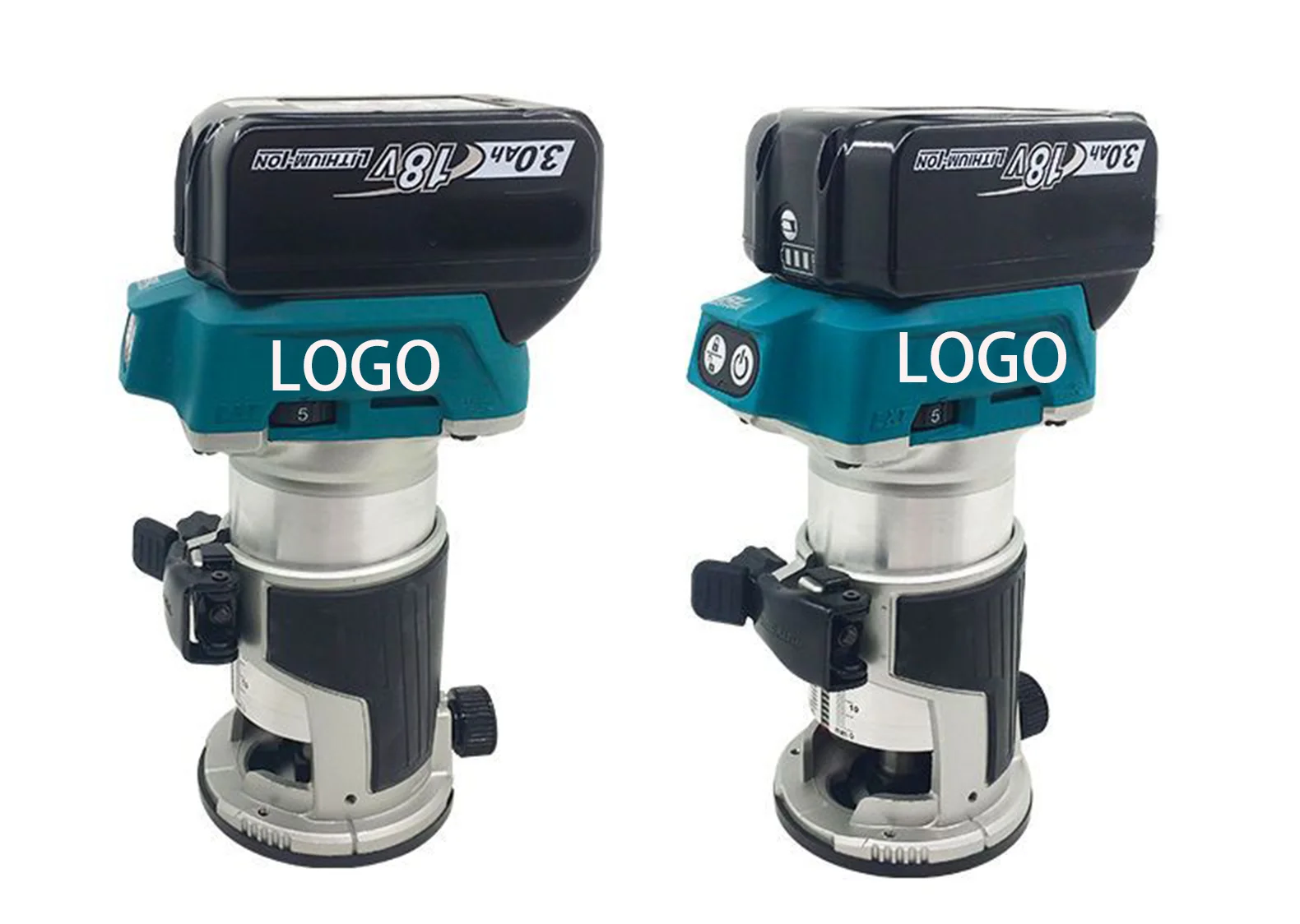 21V Cordless Electric Trimmer Woodworking Engraving Slotting Trimming Milling Machine Wood Router with Battery