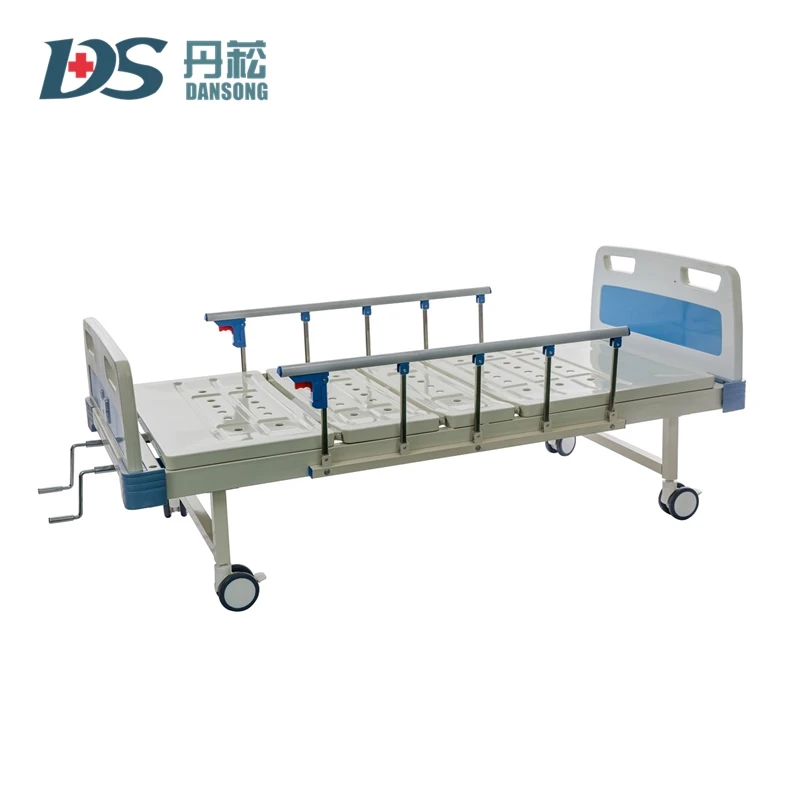 Wholesale ABS Medical Equipment 2 crank Function Hemiplegic Disabled Patients Manual Hospital Nursing Bed