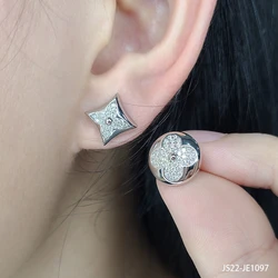 Earings luxury cc sterling silver pearl statement earrings women