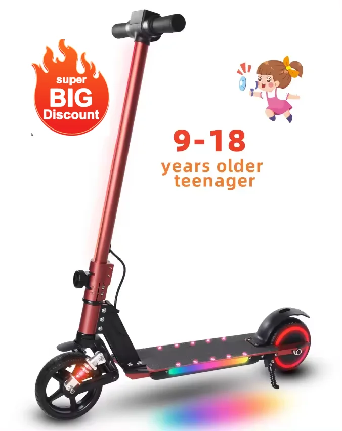 9-18 years teenager electric scooter China factory customized 2 wheel EU Stock 130W Electric Scooters For teegnager