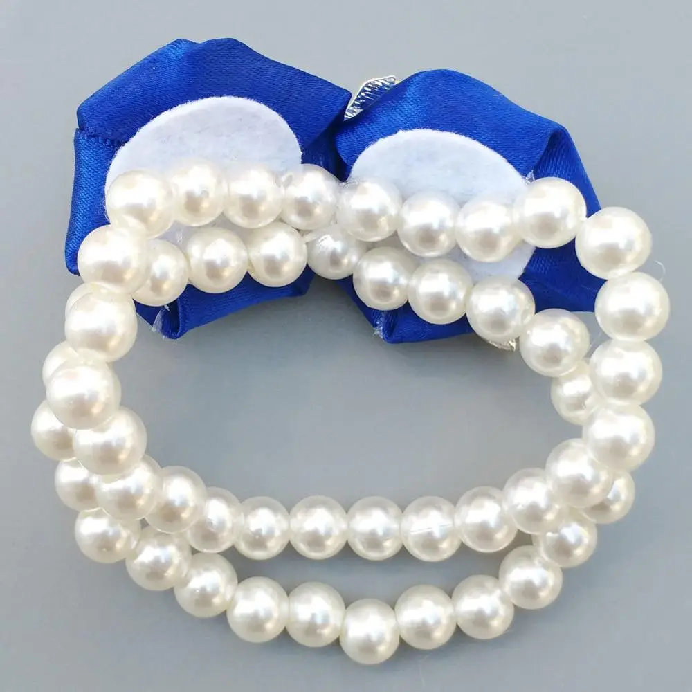 Royal Blue Simulation Rose Wrist Flower Bride Bridesmaid Wedding Bouquet Wedding Decoration Supplies Wrist Flower