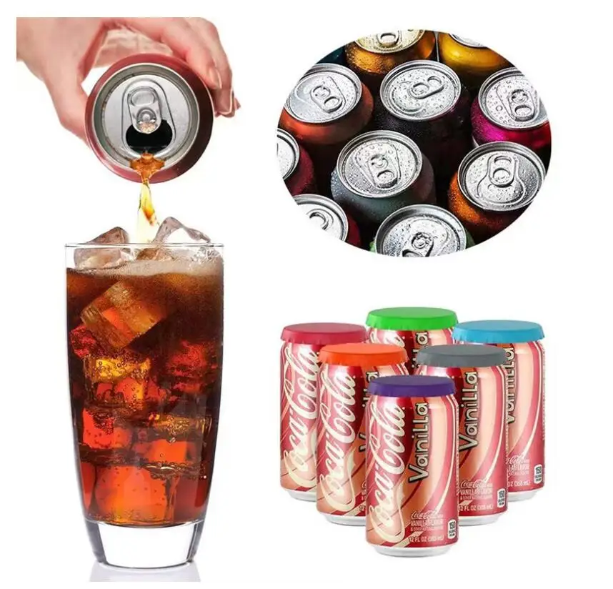 Silicone BPA free reusable beverages Cola can stopper Lid  beer can top cover silicone canning Cap
