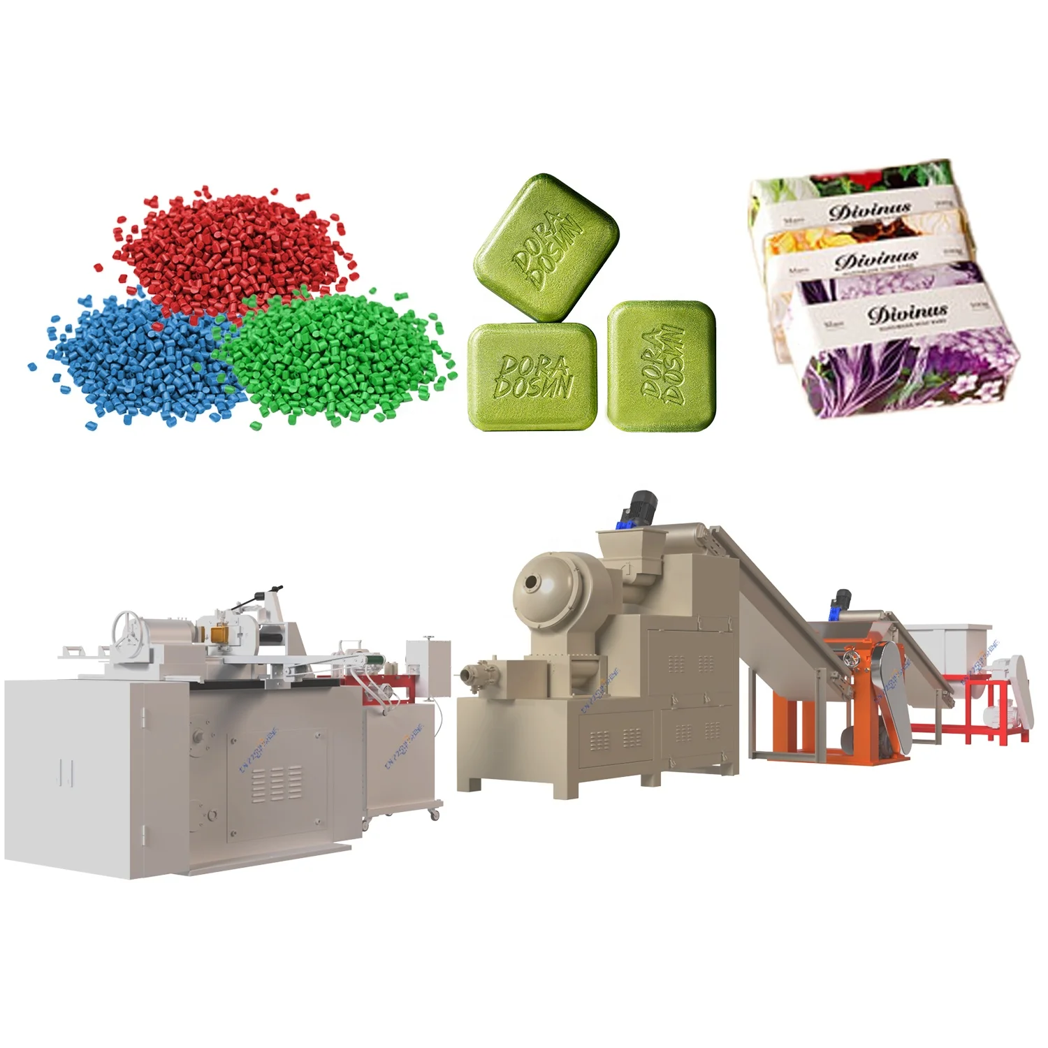 300kg/h Toilet Soap Cutting Machine Cutter Bar Soap Pressing Machine Soap Production Machine Wholesale