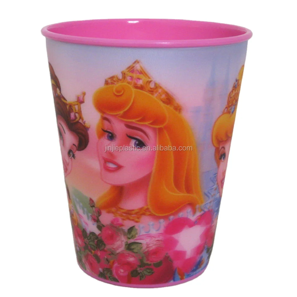 Лидер продаж, полноцветная мультяшная 3D линзовидная пластиковая чашка для детей