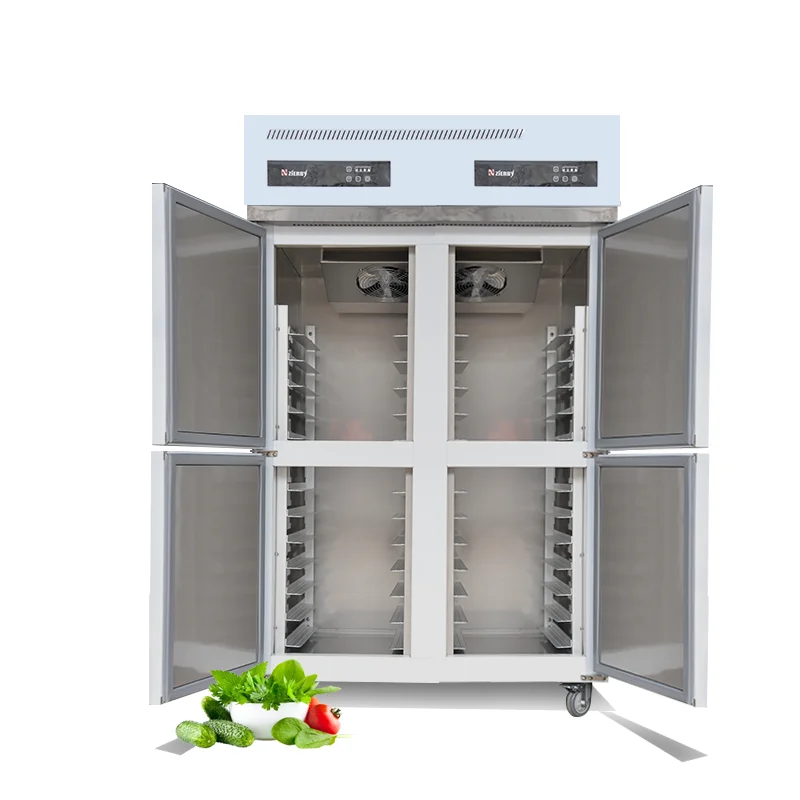 
refrigeration equipment 4-door dual-temperature commercial vertical ice cream freezer large capacity preservation 