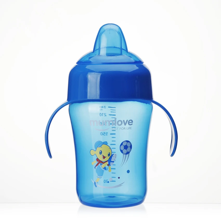 Mumlove China suppliers plastic cup with handle and lid clear plastic mini cup jelly raw materials for disposable plastic cup