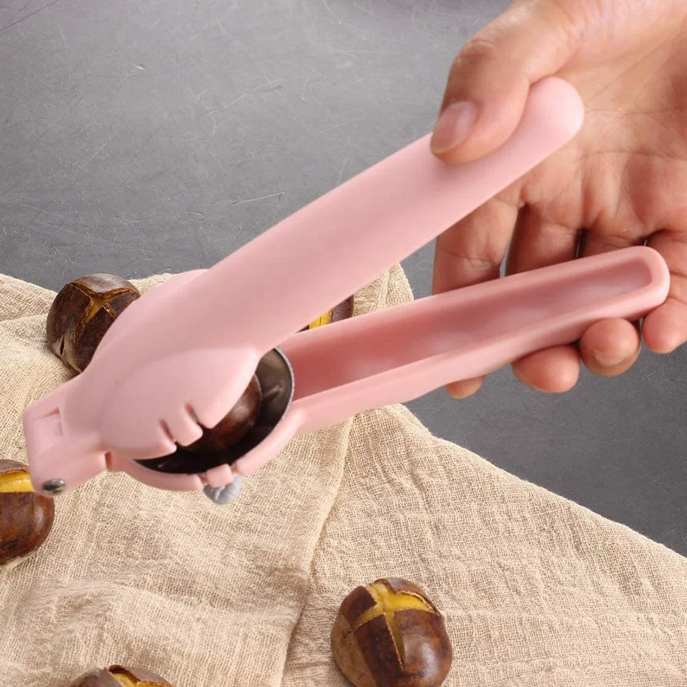 Multifunctional Nut Opener Cutter Gadgets 2 in 1 Quick Chestnut Clip Stainless Steel Walnut Pliers Metal Nutcracker Sheller