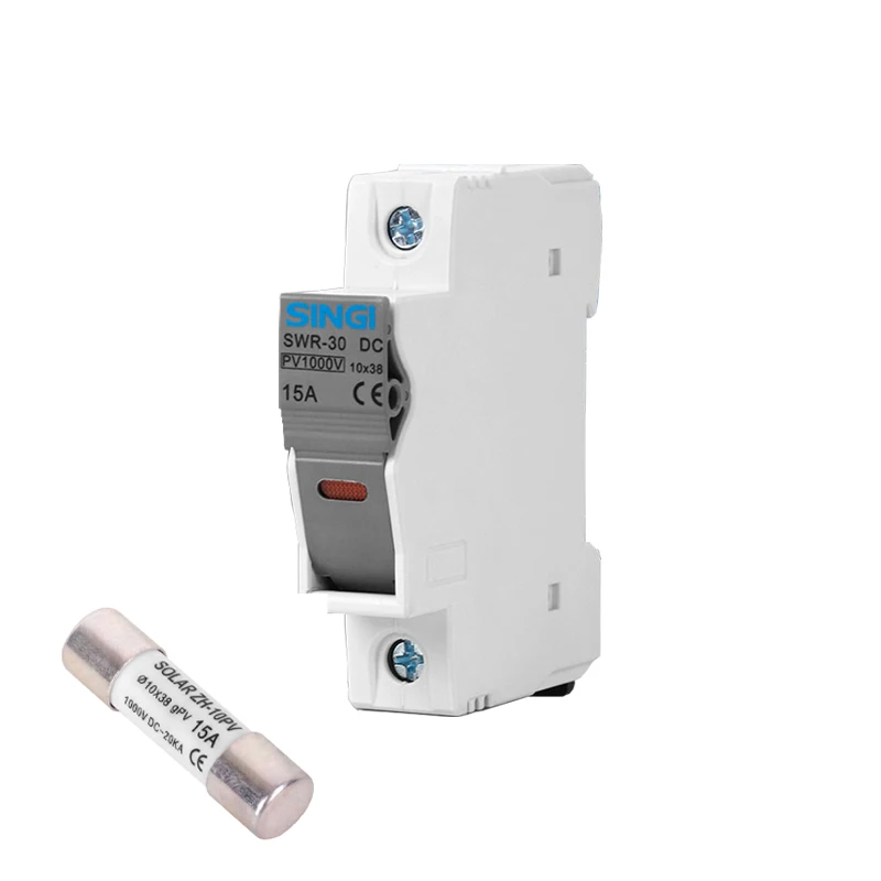 PV DC предохранитель 1000 В 10*38 мм Защита солнечной системы предохранитель держатель 30A OEM Электрическая безопасность низковольтная база Тепловая ссылка водонепроницаемый