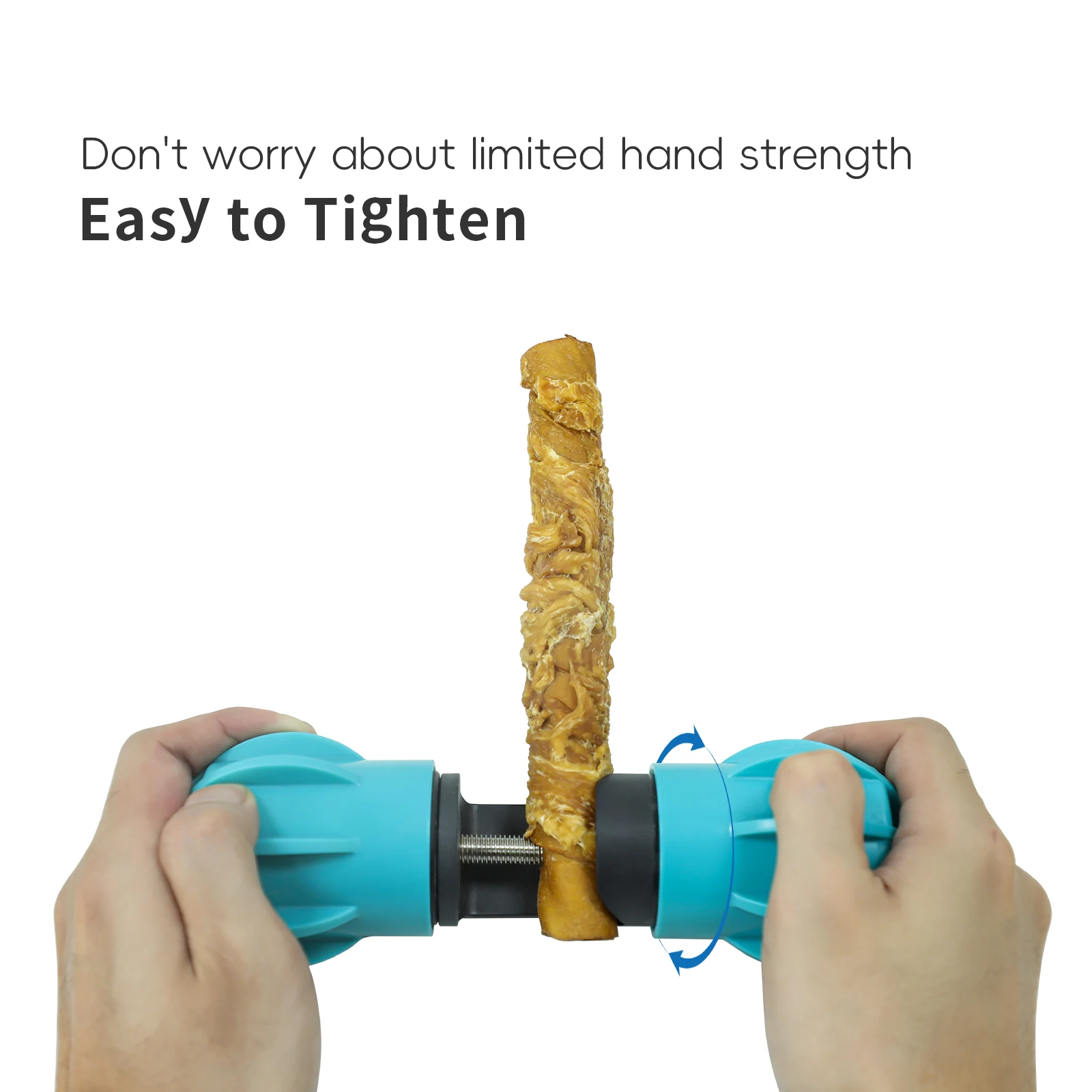 New Design Interactive Bully Stick Holder Prevent Chocking Safety Device Long Enough Screw To Lock