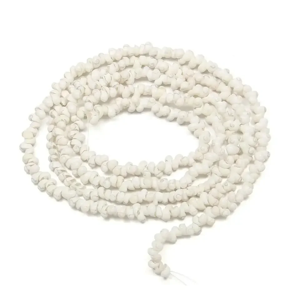 Natural White Coral Bone Small Conch Shape Craft Shell Jewelry DIY Bracelets Necklaces 6x9MM-7X10MM Home Fish   Landscaping