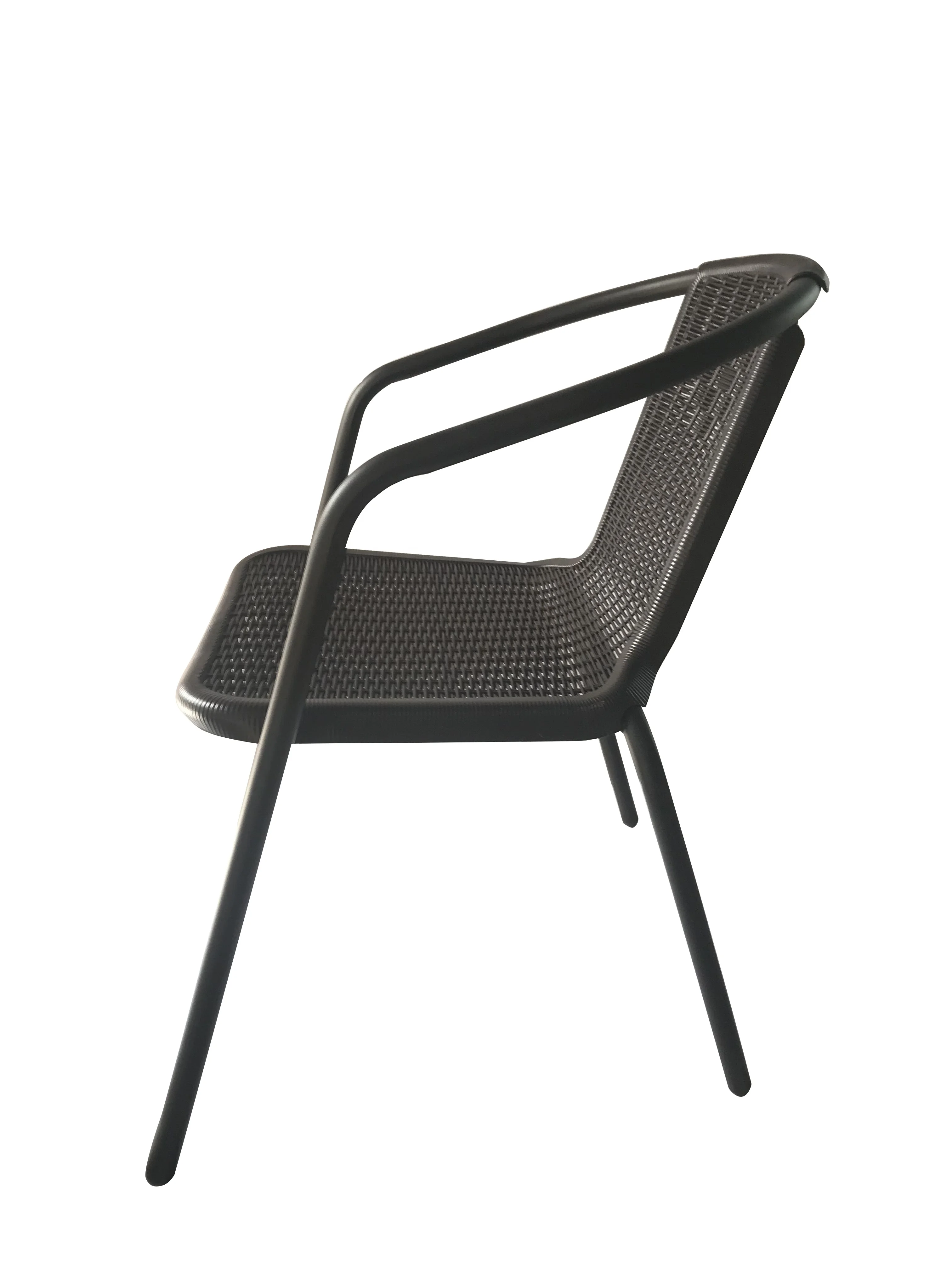New Design Rattan-Look Plastic Injection Bistro Chair