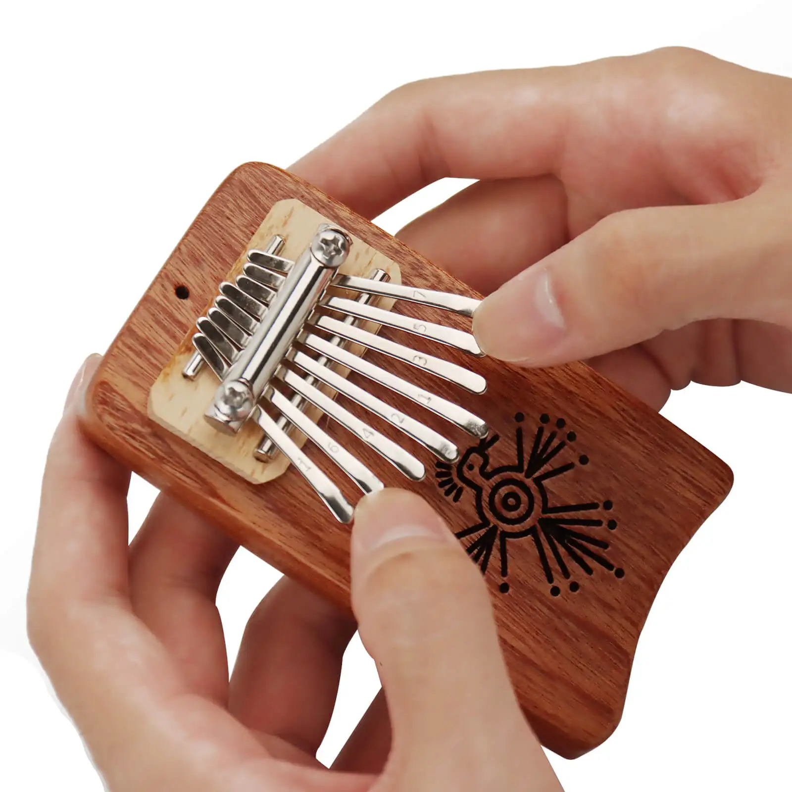 Mini Kalimba 8 Keys Finger Thumb Piano Gifts for Kids Adult Beginners Portable Thumb Piano