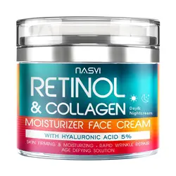 Private Label OEM Organic Face Cream Lotion Moisturizer Collagen Face Lift Cream Hyaluronic Acid Anti Aging Retinol Face Cream