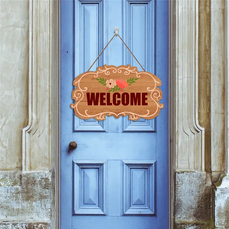 
2020 welcome sign mdf photo frame wooden sign for decoration 