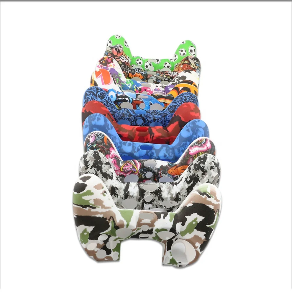 Аксессуары для игр, камуфляжный силиконовый чехол, силиконовый чехол для контроллера PS5