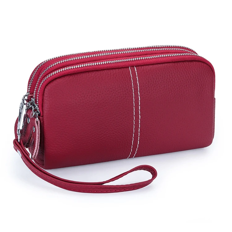 Fashion Genuine Leather Handbag Ladies Large Capacity Fashion Phone Bags Luxury Women Wallet