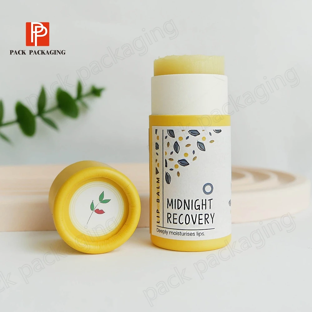 custom deodorant lipstick cosmetic sunscreen cream stick empty blue circle lip balm packaging deo stick container paper tube