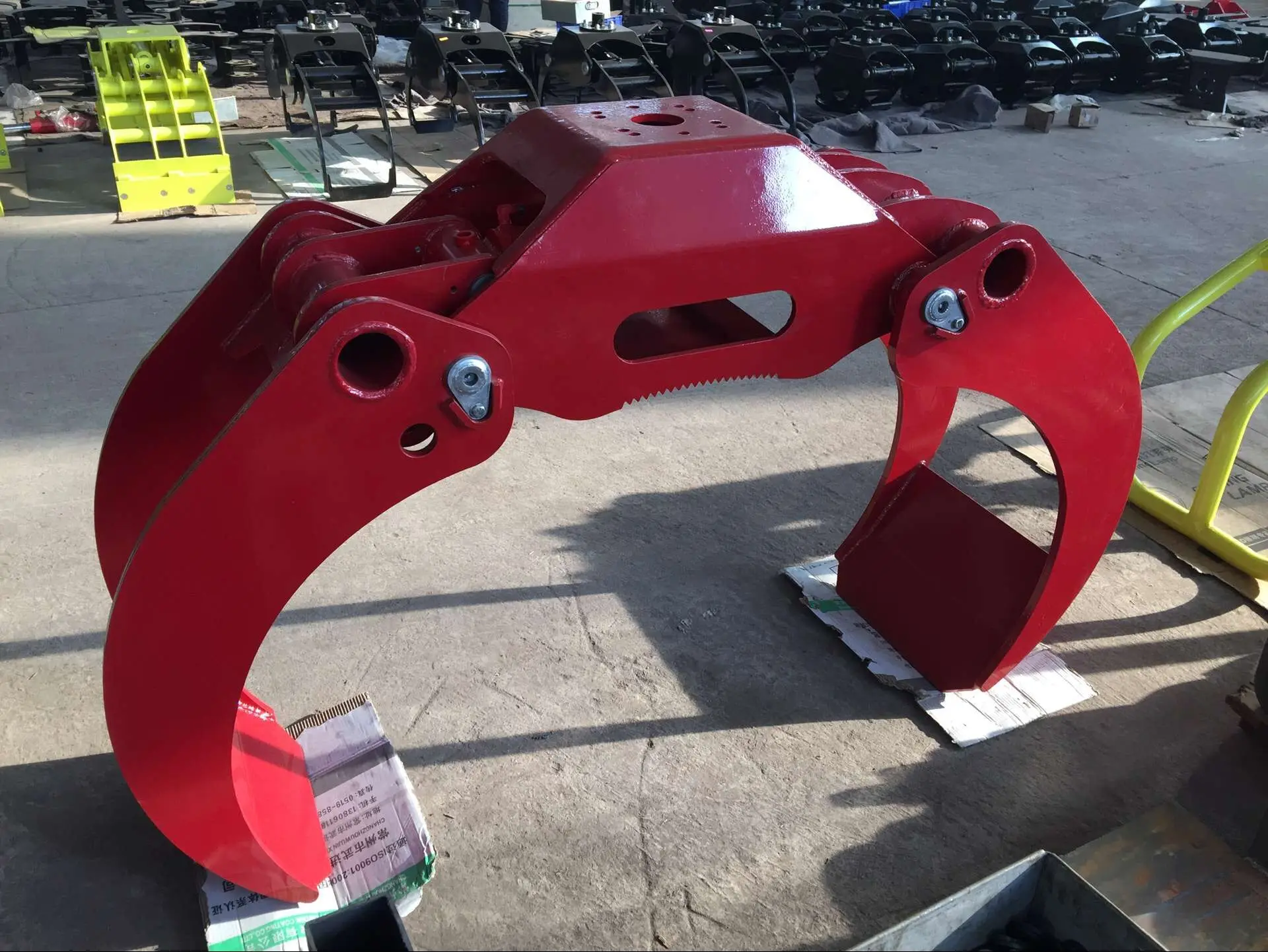 Forestry grab /atv log trailer with grapple/mini excavator log rotating grapple