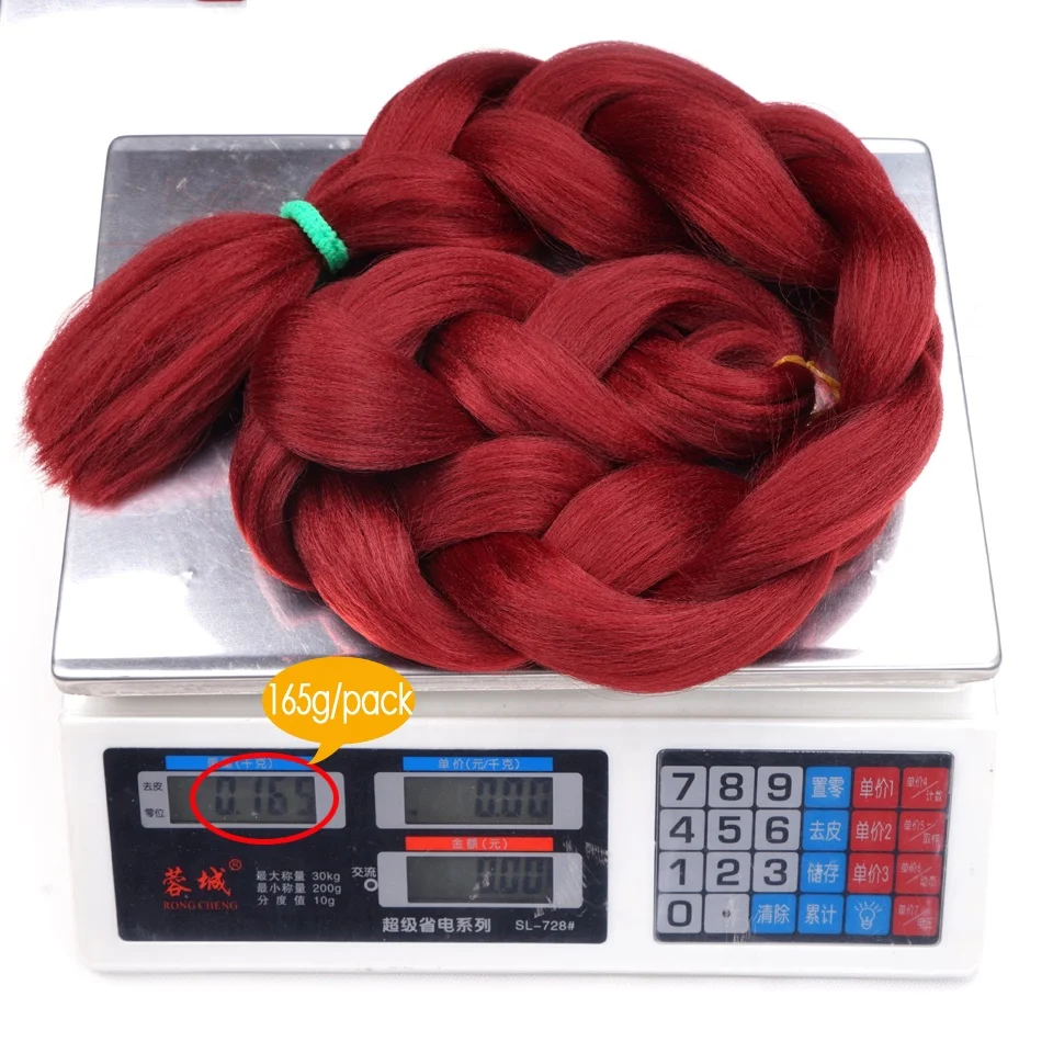 41inch braiding hair ombre extension prestretched extensions  Box braids Knotless pre looped High Heat Fibre hair