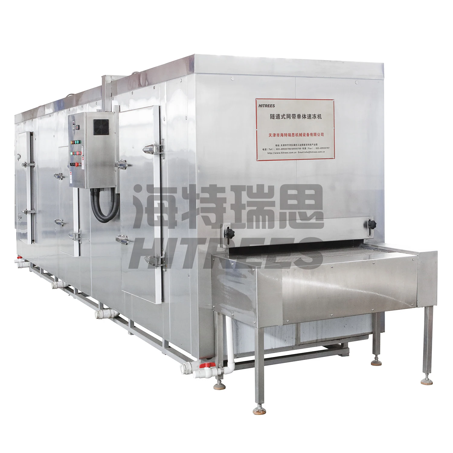 Freezing Equipment Tunnel Iqf Fast Freezing Machine/Shrimp Iqf Freezing Tunnel Freezer