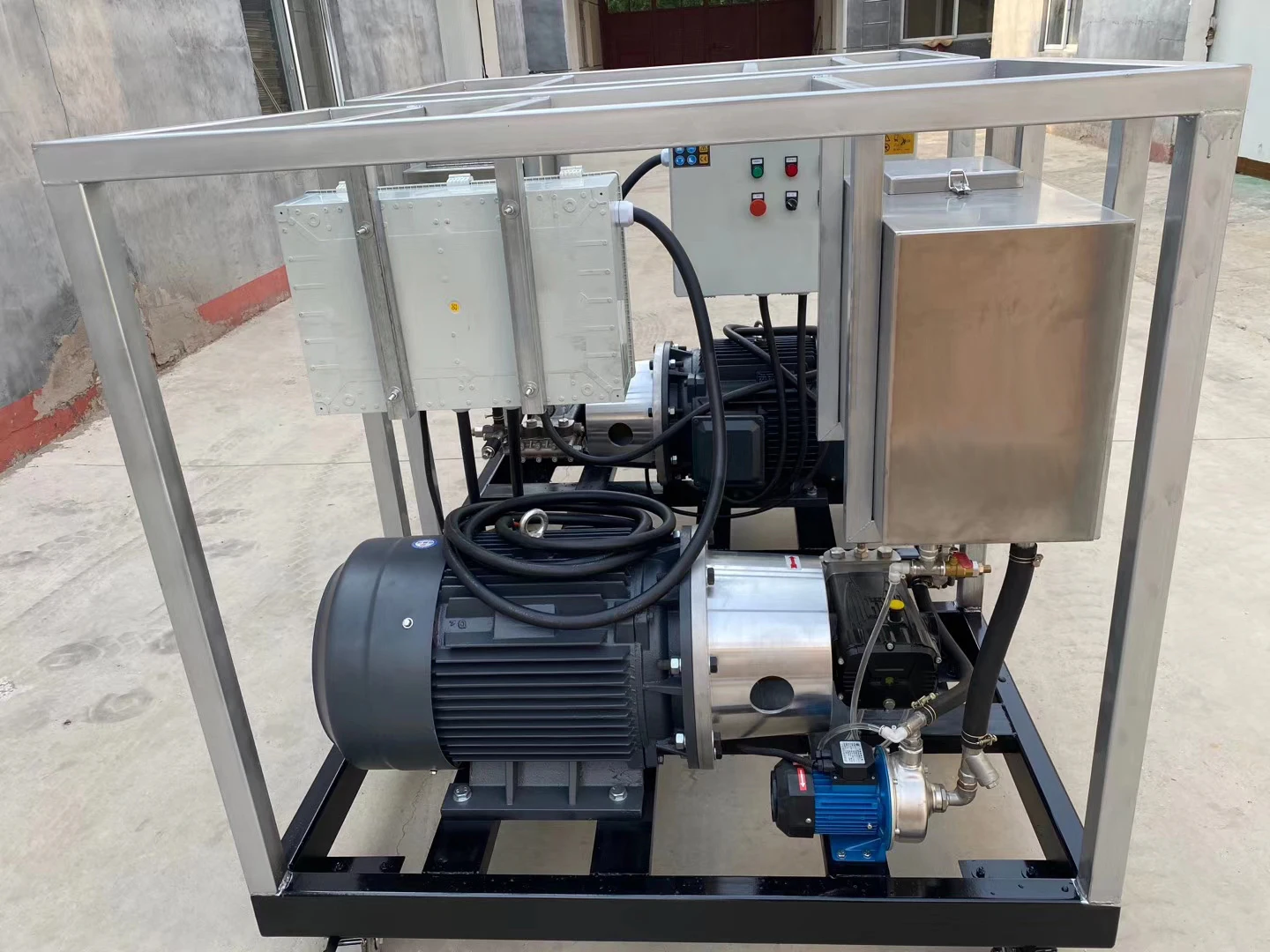 37KW 800bar 23LPM Multifunction Remove Paint And Rust Industrial Heavy Duty High Pressure Washer Water Jet Pump Cleaning Machine