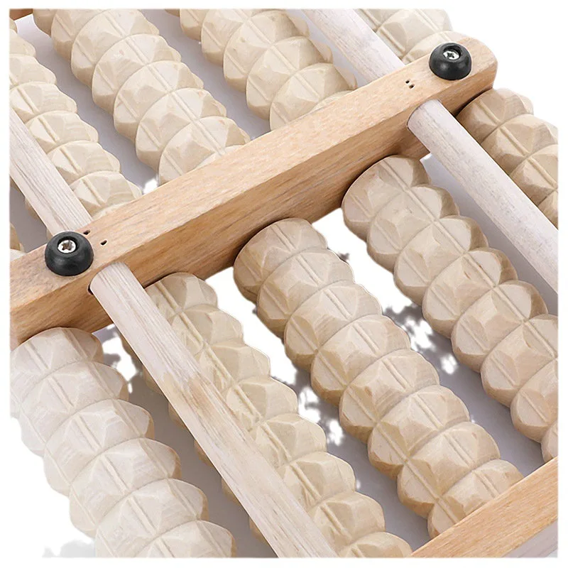 6 Row Foot Roller Massager Reflexology Private Label Foot Massage Tool For Relieve Plantar