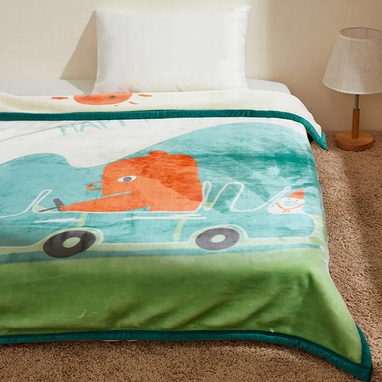 Four seasons general newborn throw polyester baby soft custom printed minky blankets