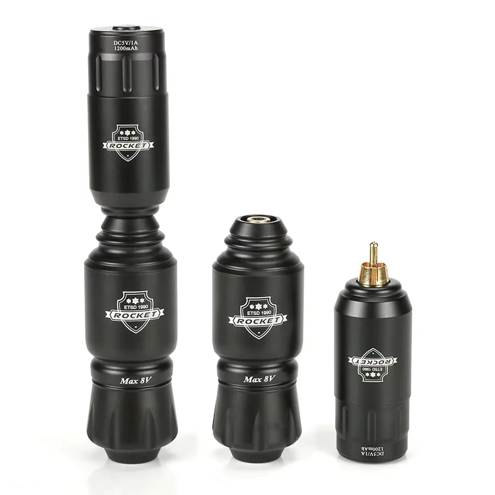 rocket Rocket Tattoo Short pen Tattoo Wireless Power Type-C Rechargeable battery pen RCA plug tattoo machine