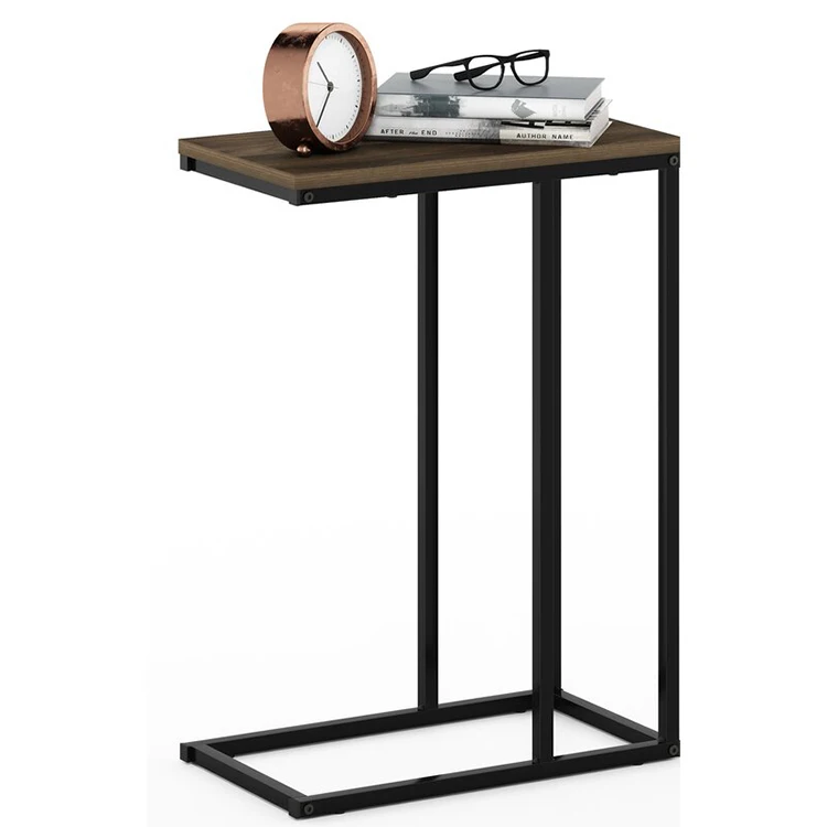 Portable Laptop C Shaped End Side Table