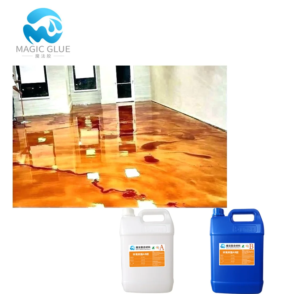 Wholesale 2 part epoxy resin clear for metallic paint floor