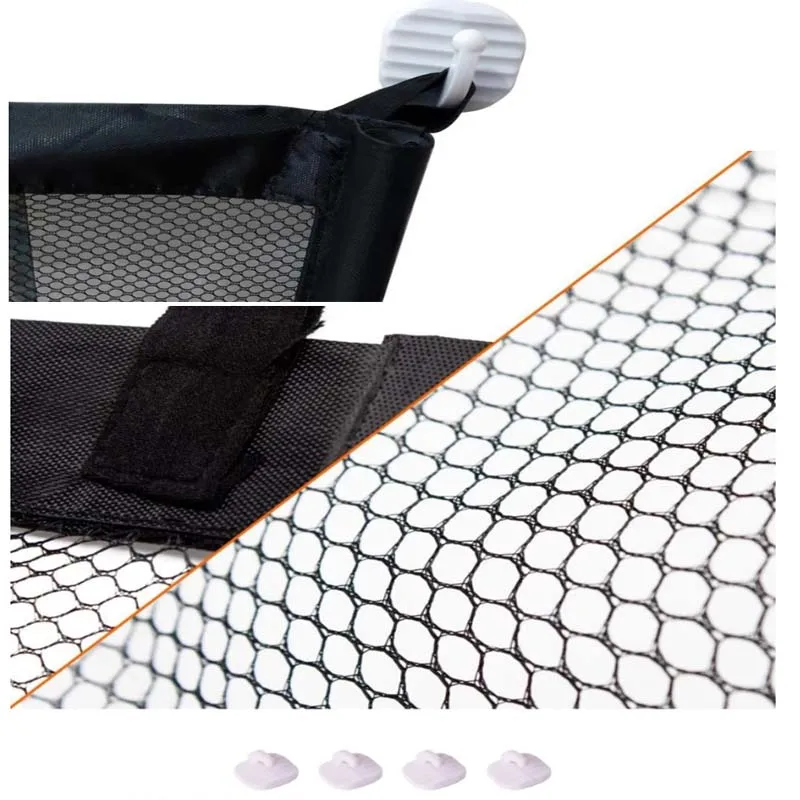 Pets and Child Safety Gates Portable Folding Mesh Gate Dog Fence Pet Barrier Fences for Indoor Stairs Doorways Hallways Outdoor