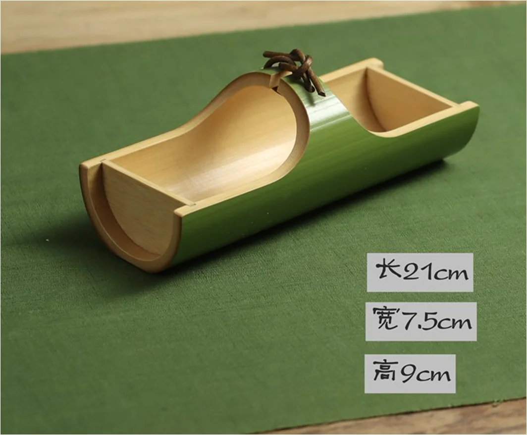High end natural bamboo food cookie fruit tray holder