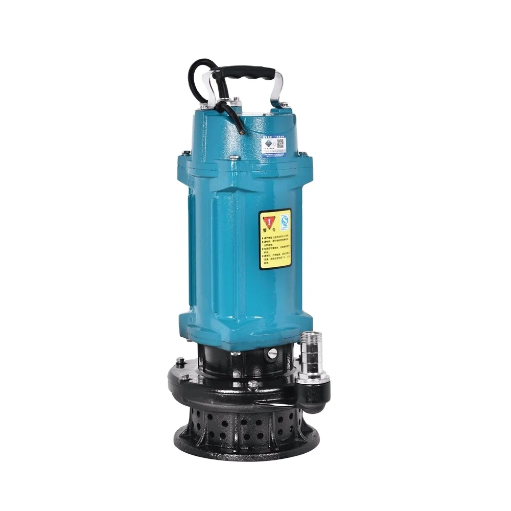 TITECHO QDX Series Submersible Water Pump High Pressure Ac Motor Pump 0.75kw Power Single Phase Structure Iron Material