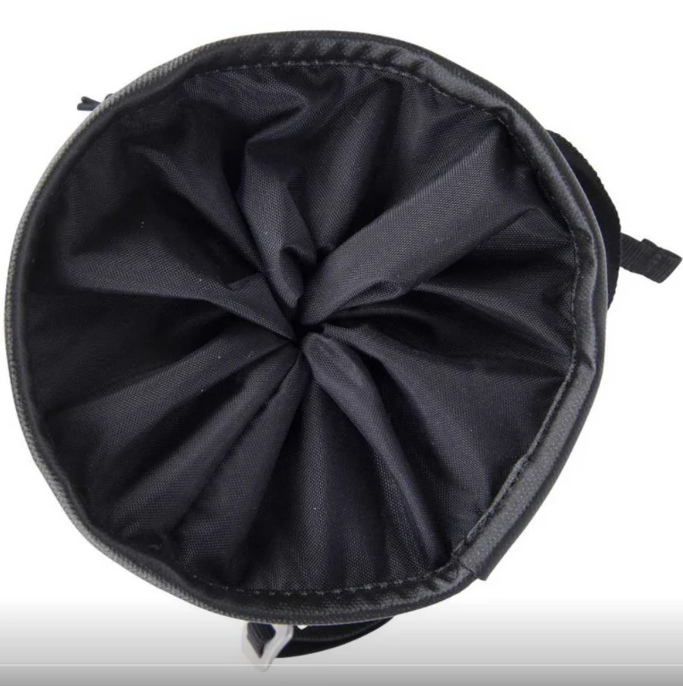 polyester Large Chalk Bag Rock Climbing Bouldering Bucket Stand Bag for Lifting with Belt
