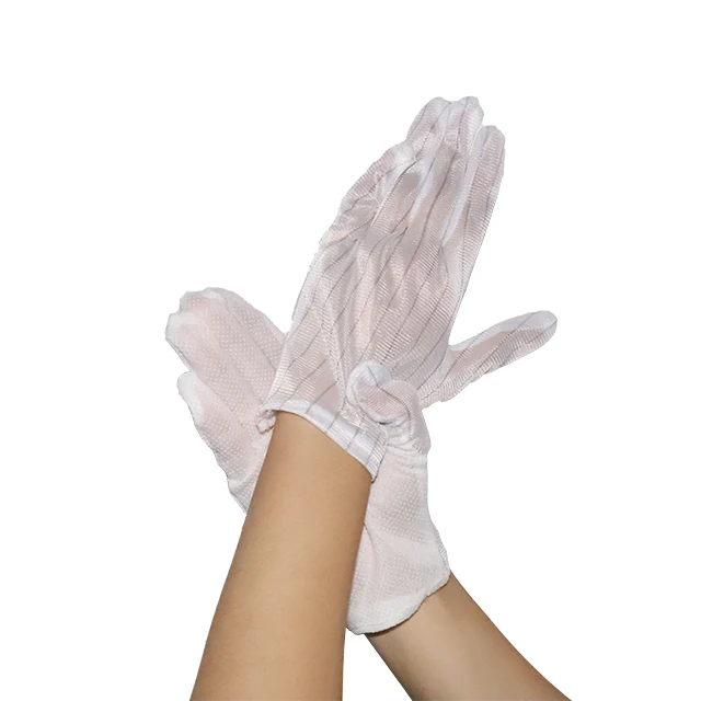 anti-static dispensing gloves antistatic esd fabric for glove esd thin fabric gloves