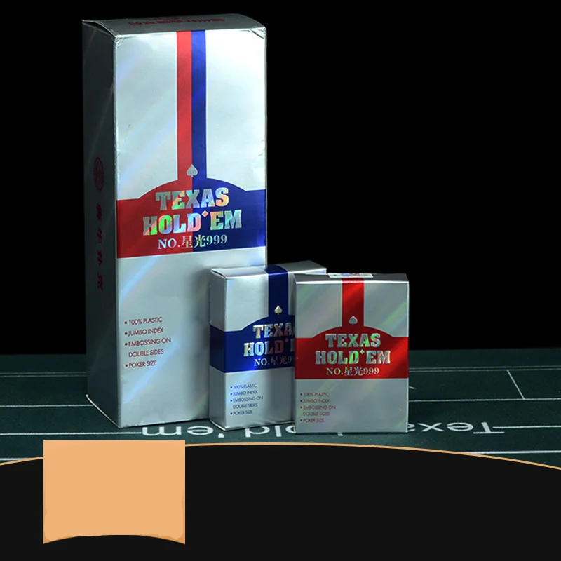 Легкие Роскошные 100% пластиковые игральные карты из ПВХ Техасский Холдем высококачественные водонепроницаемые и тусклые полированные пользовательские настольные игры