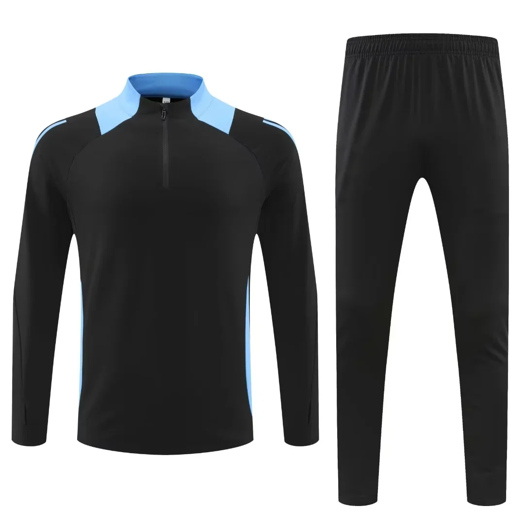 24/25 New Season Custom LOGO Soccer Teams Tracksuit And Pants  Kids Soccer Long Sleeves Breathable Training Suit For Men