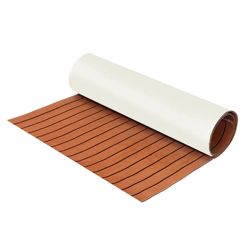 Ocean Sport DIY yacht EVA Foam Faux Teak Sheet Boat Yacht Synthetic Teak Decking for Marine Flooring 6mm