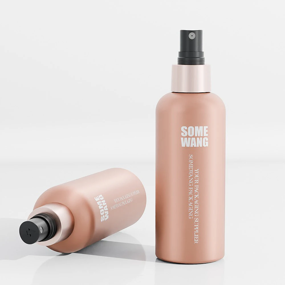 100ml PET Plastic Cosmo Boston Round Bottle Empty Lotion Container for Personal Care Packaging