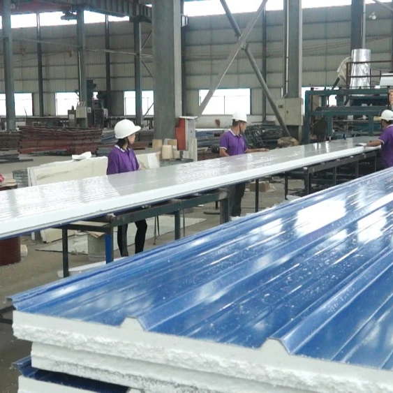 Дешевые EPS ПУ rockwool цвет стальная пластина с покрытием сэндвич панели colourbond для крыши стены забор