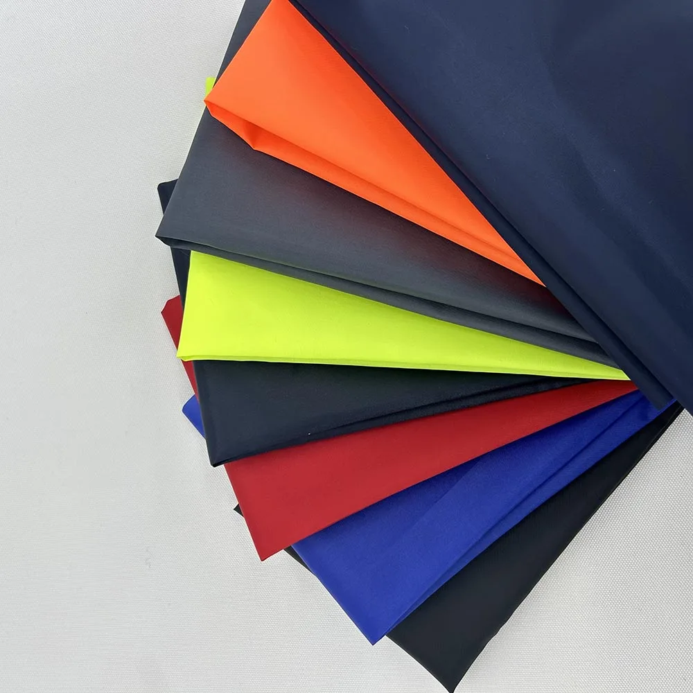 High Waterproof Quality 190t 210T Taffeta Fabric milky Coated fabric For Tent rain Coat fabric